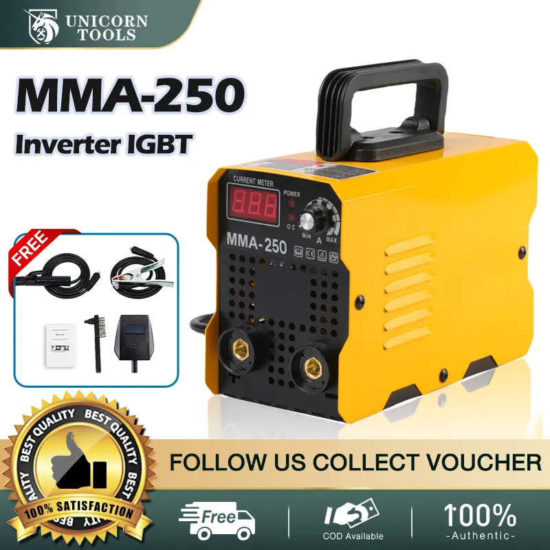 Unicorn Welding Machine，JAPAN 225A Portable Inverter Welding Machine IGBT Technology Digital Display ARC MMA STICK MINI-225A 100% ORIGINAL / AUTHENTIC • Accessories Combo Set Power Tools Welding Tools