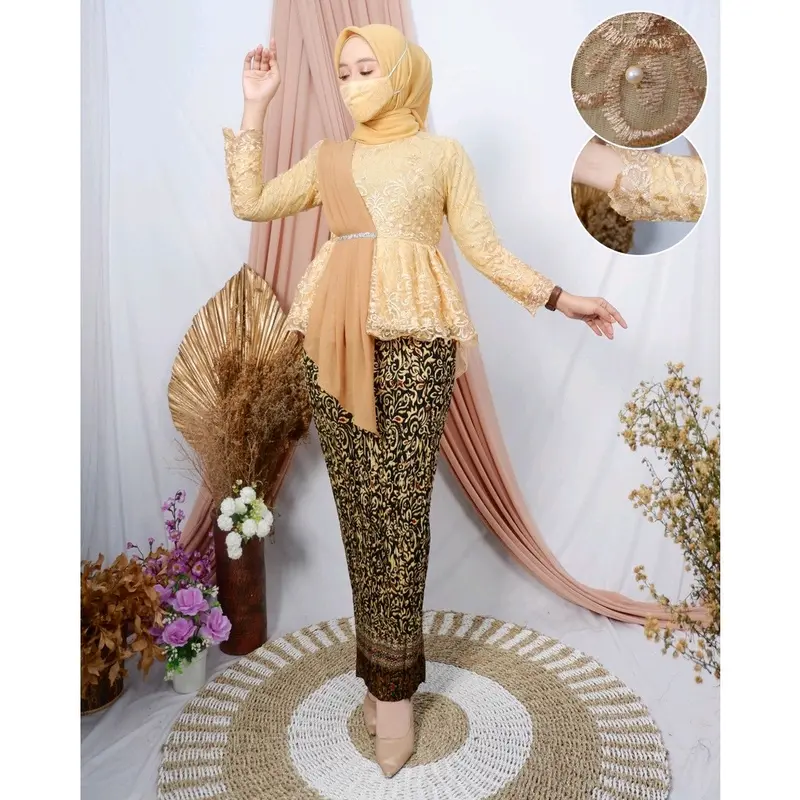 setelan kebaya wisuda selendang  aurel Wanita 7
