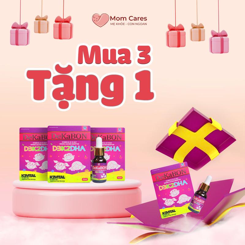 D3K2DHA DEKABON Cho Bé Hấp Thu Canxi Phát Triển Chiều Cao 1