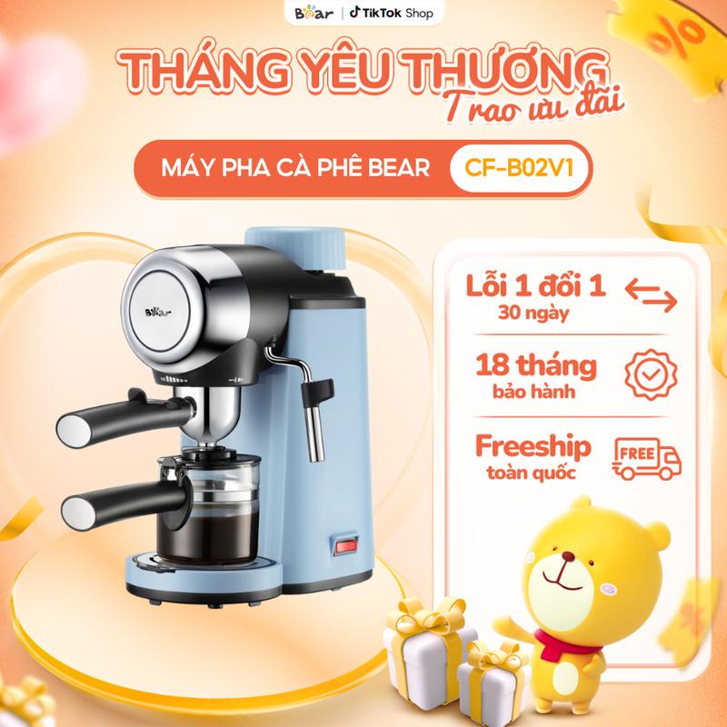 [Ưu Đãi Sốc] Máy Pha Cà Phê Tự Động BEAR Máy Pha Cafe Tự Động Máy Pha Cà Phê Espresso Pha Trà Giữ Ấm Liên Tục CF-B02V1