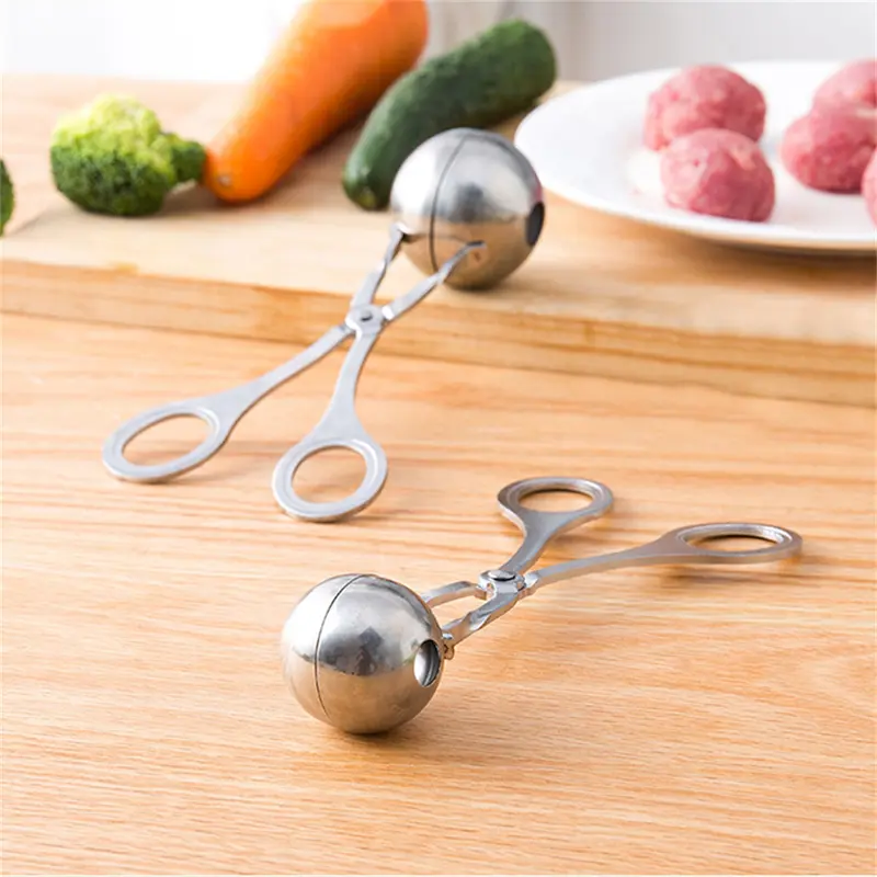 Dụng Cụ Làm Thịt Viên, Chất Liệu Thép Không Gỉ, Dụng Cụ Kẹp Nhà Bếp Gia Đình, Dụng Cụ Làm Thịt, Cá, Thịt Bò, Cơm, Tay Cầm Khuôn, Muỗng Múc, Phụ Kiện Và Dụng Cụ Nhà Bếp 2
