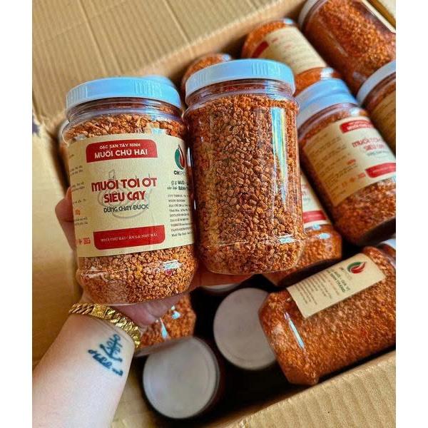 Muối Tây Ninh Chú Hải Loại Ngon, Muối Tỏi Ớt Chú Hải Siêu Cay - Ăn Vặt 492 Shop