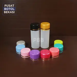 Botol Yardley / Botol Sabun 60 ml Natural - Tutup Warna ( ISI 10 PCS )