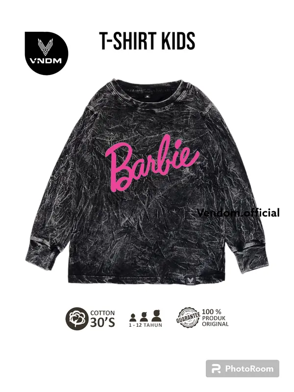 Vendom Kids Baju Kaos Anak Washet LakiLaki / Perempuan Unisex Umur 1-12 Tahun Bahan Cotton 30S Lengan Panjang Laki-Laki 8