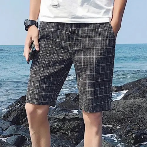 CELANA PENDEK PRIA TARTAN KOTAK (BISA COD) 5