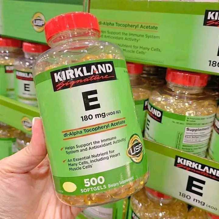 VIÊN VITAMIN E KIRKLAND SIGNATURE HỘP 500 VIÊN