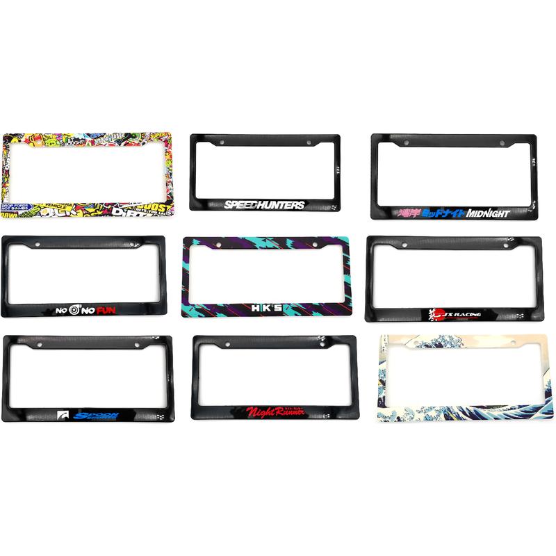 Spot Goods COD 1PCS Car License Plate Frame Standard ABS JDM Style For Decoration Auto Number Plate Frame 2