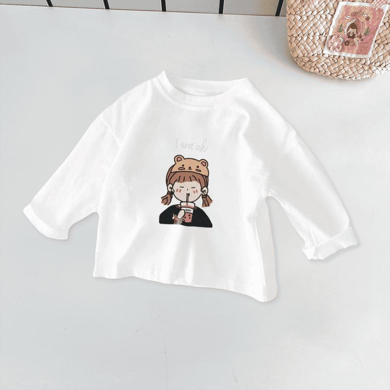 Áo thun dài tay bé trai, bé gái Elio từ 7kg đến 22kg ADKB26 Cotton