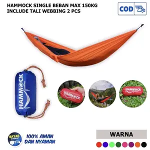 Hammock Ayunan Gantung-Hammock Singel Webbing