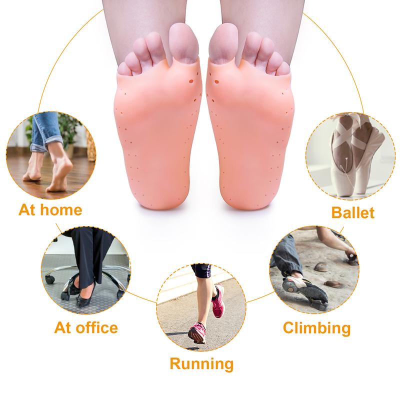 Product Introduction of Soft Silicone Gel Socks For Professional Foot Skin Care Protector Relieve Dry Cracked Peeling Heels Shoes Insole Pedicure Tools 22