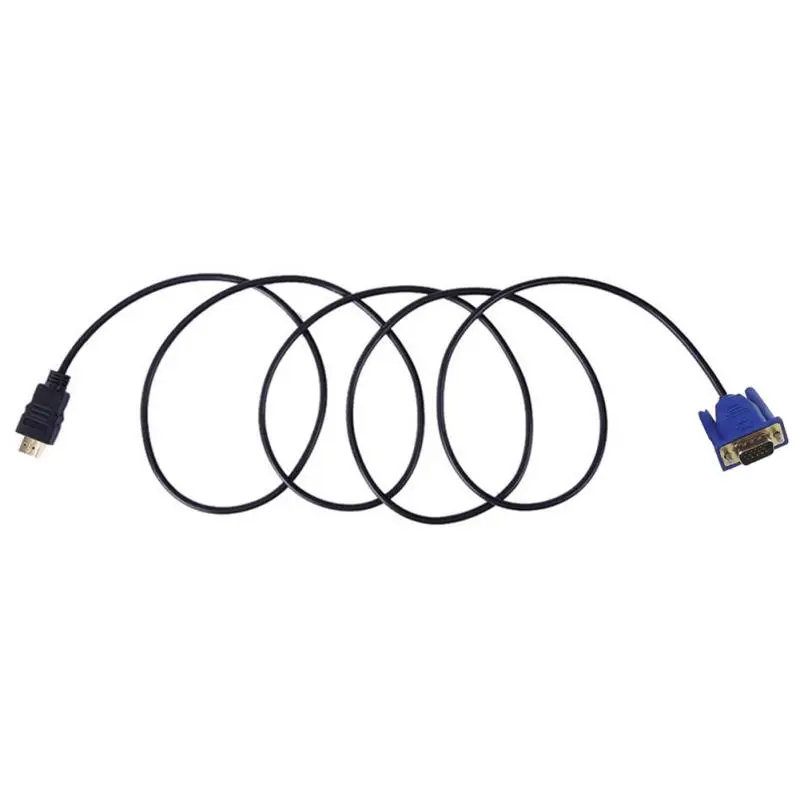 Cáp kết nối HDMI sang VGA, chiều dài 1,8 M, thích hợp cho tất cả các thiết bị đầu ra màn hình HDMI và VGA, Z5J3 4