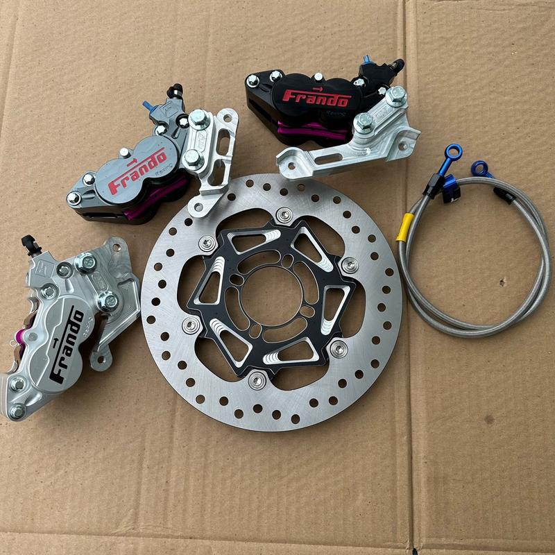 Combo Heo 4bis Fando + Bát Heo Cnc + Dây Dầu Moriin Thái + Đĩa Winner Lòng Nhôm ( Dây Dầu Màu Ngẫu Nhiên ) - Phụ kiện Xe Máy Thắng Đĩa Trước combo  3