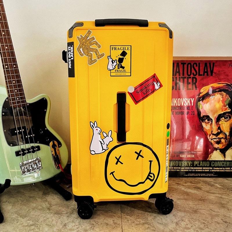 Vali kéo du lịch Quảng Châu nhựa PP chống vỡ hàng nội địa Trung Size 32inch