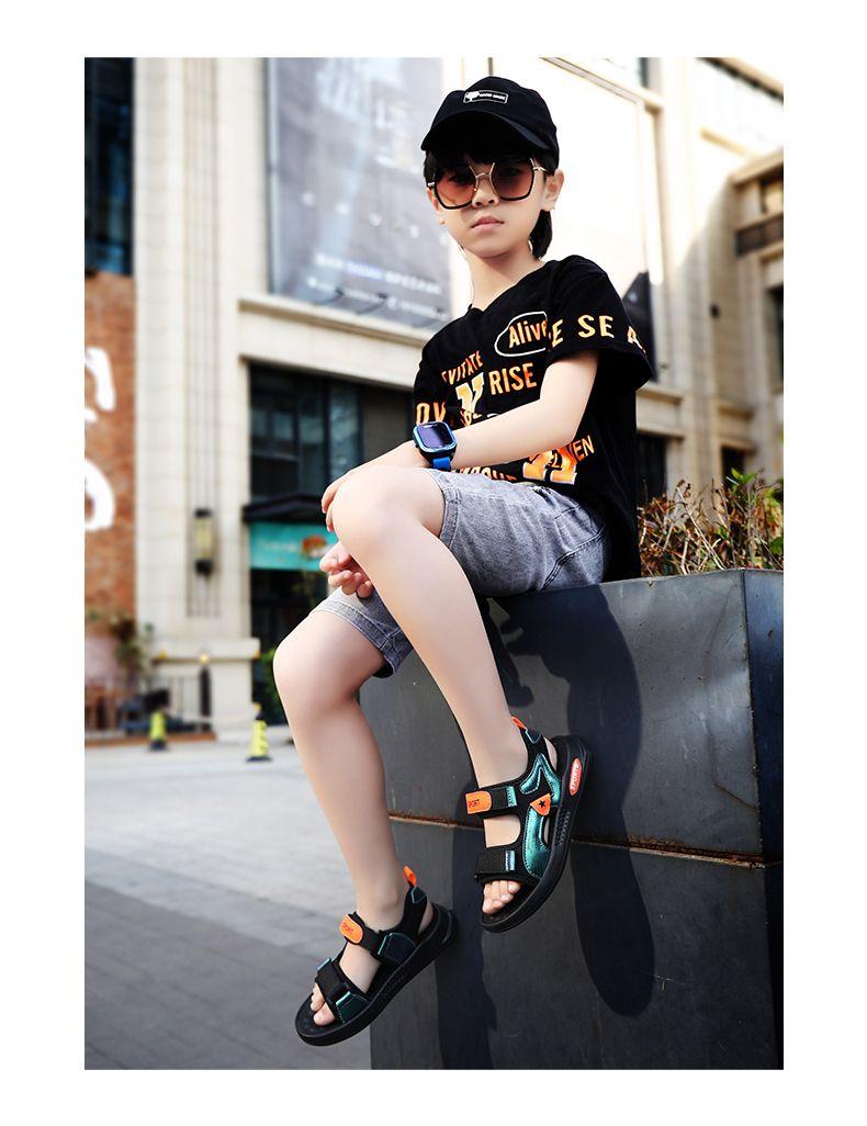 Product Introduction of ABC PEAC Boys' Sandals 2025 Summer New Soft Sole Non-Slip Boys' Sports Beach Shoes For Big Kids 21