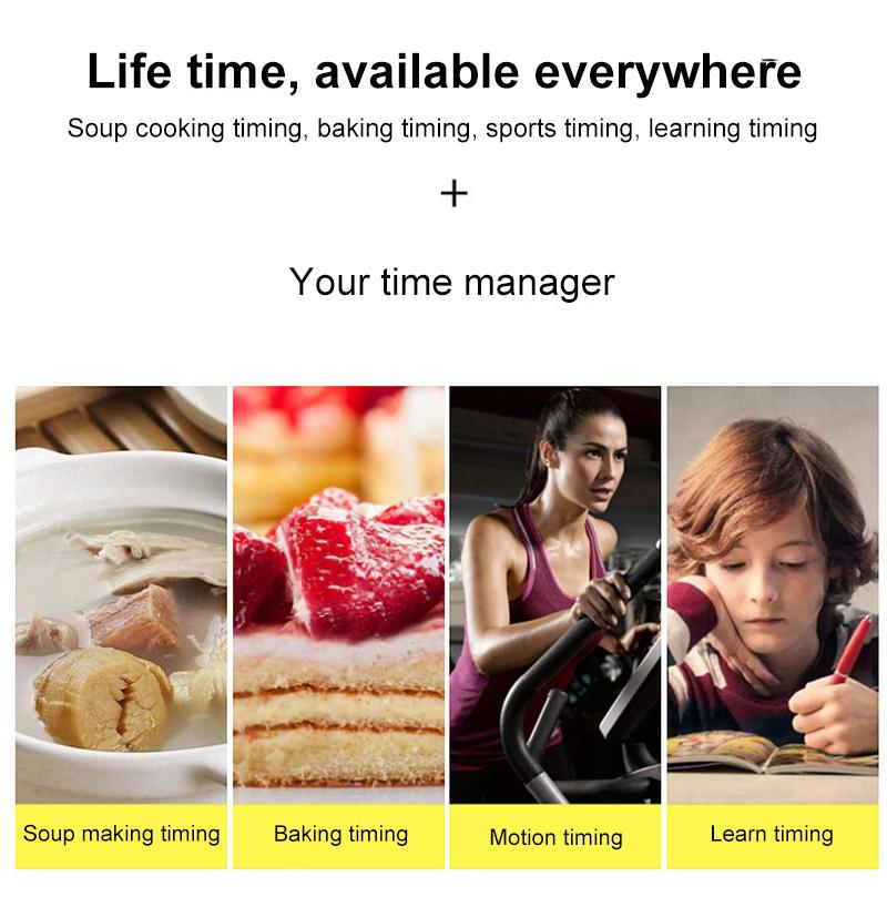 Product Introduction of Large Screen Display Electronic Timer Kitchen Cooking Reminder Alarm Clock with Magnetic Stand 28