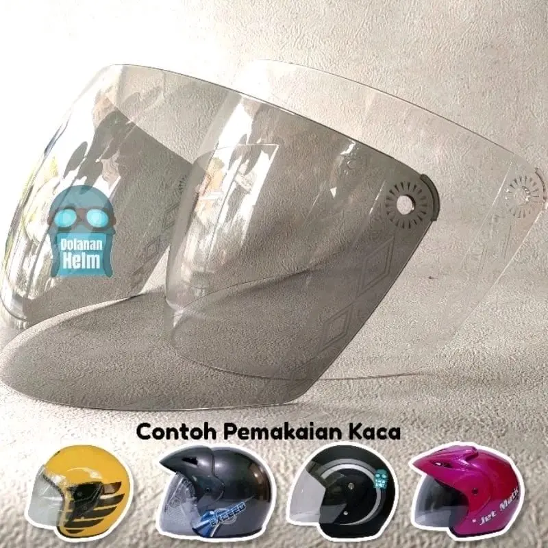 KACA HELM UNTUK HELM CHEN STANDART CABERG ( J FORCE, JKKING, SHEL, G74 MAXIM