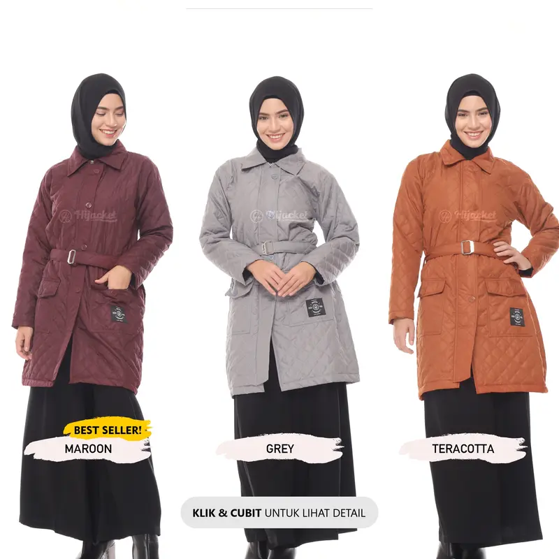 Hijacket Agnezia Series Wanita Muslimah Dewasa Waterproof 75% Trendy Kekinian 1