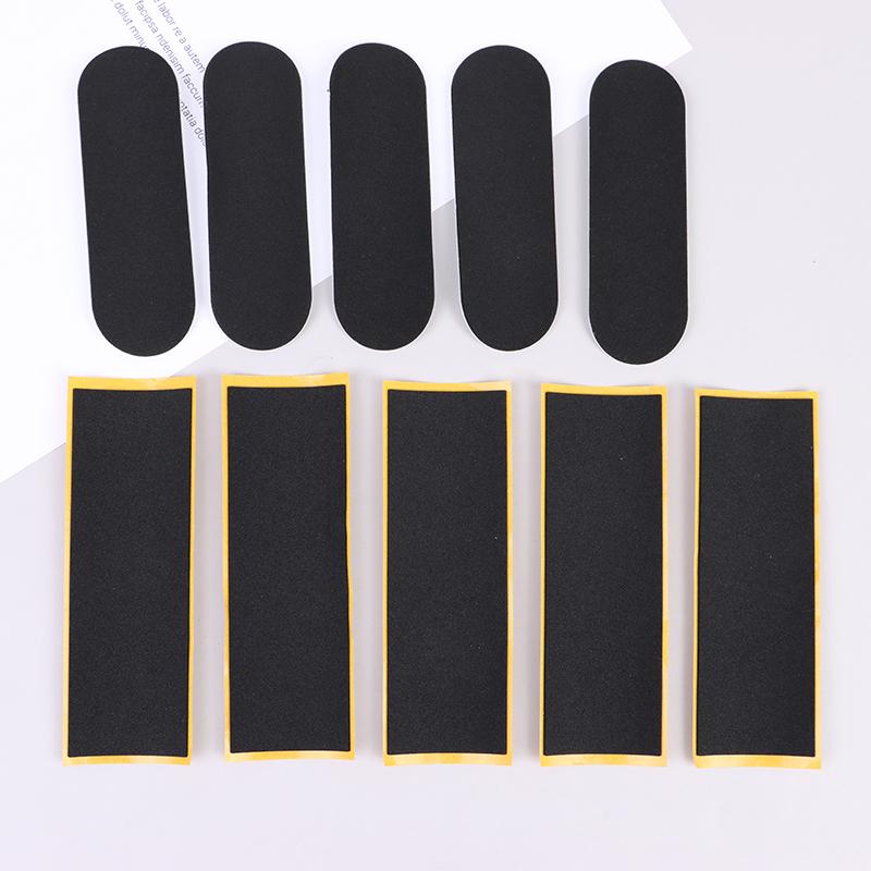 [qm]5Pcst Black Fingerboard Deck Uncut Tape Stickers Black Foam Grip Tape Stickers 2 Size 1