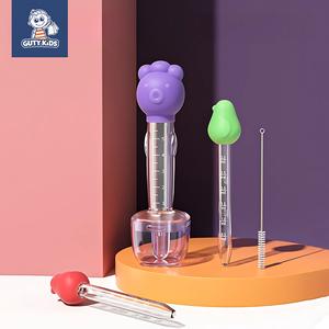 Dụng cụ cho bé uống thuốc GutyKids cho bé ăn chống sặc, có đầu silicon mềm 3 chi tiết kèm hộp đựng