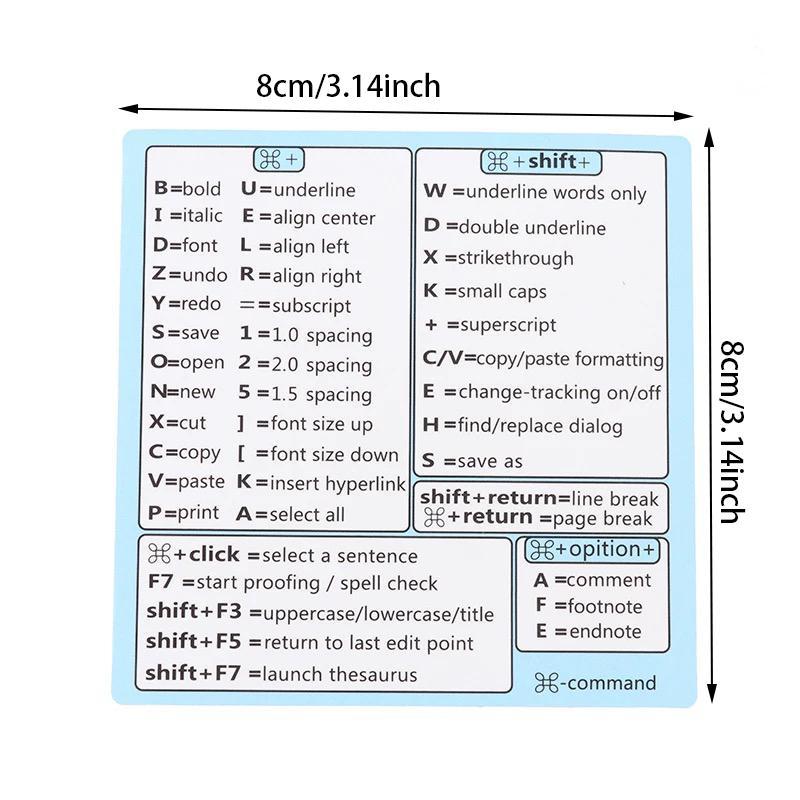 Universal Quick Reference Guide for Laptop, Windows PC Reference Keyboard Shortcuts Sticker, Tablet & Computer Accessories 1