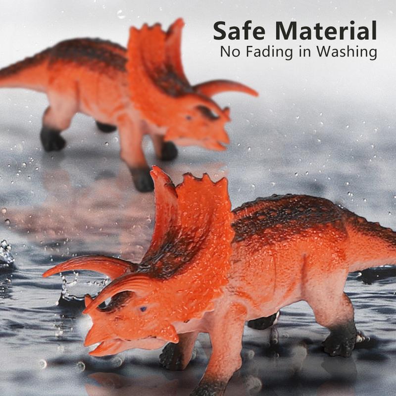 CS 1pc 15cm Small Dinosaur Model Toy Jurassic Tyrannosaurus Raptor Triceratops Ankylosaur Stegosaurus Gift for Kids #444754 2