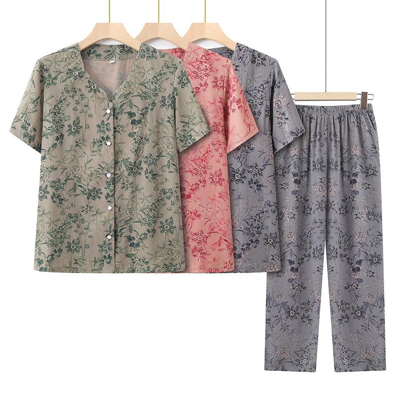  BQ Women Bộ Quần Áo Trung Niên Nữ BQ Women Chất Vải Xin Xò Sang Trọng Có Kim Tuyến Size S-3XL Thoải Mái Giặt Máy 