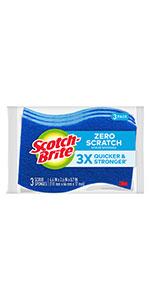 Product Introduction of Scotch-Brite Heavy Duty Scrub Sponges, Sponges for Cleaning Kitchen and Household, Heavy Duty Sponges Safe for Non-Coated Cookware, 6 Scrubbing Sponges 7