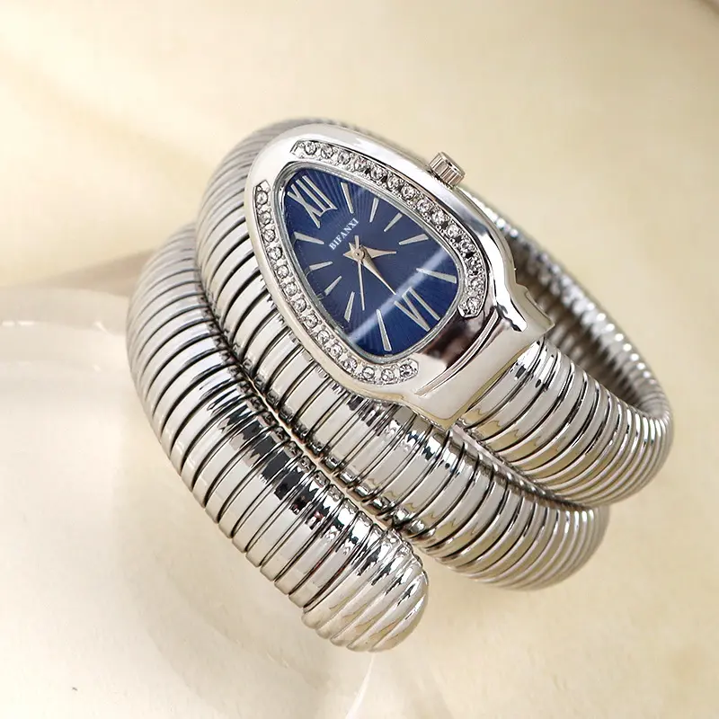 Đồng Hồ Hình Rắn, Thiết Kế Sáng Tạo Mới, Dành Cho Thời Trang Nữ, Đồng Hồ Thạch Anh, Quà Tặng Đồng Hồ 5