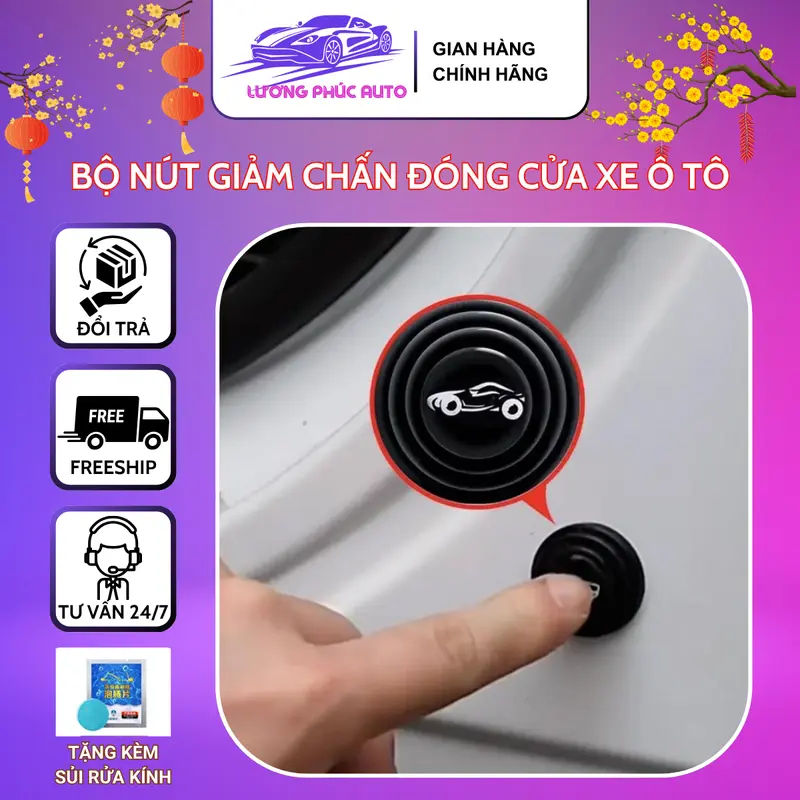 BỘ nút giảm chấn Đóng cửa xe ô tô Phụ Tùng 0