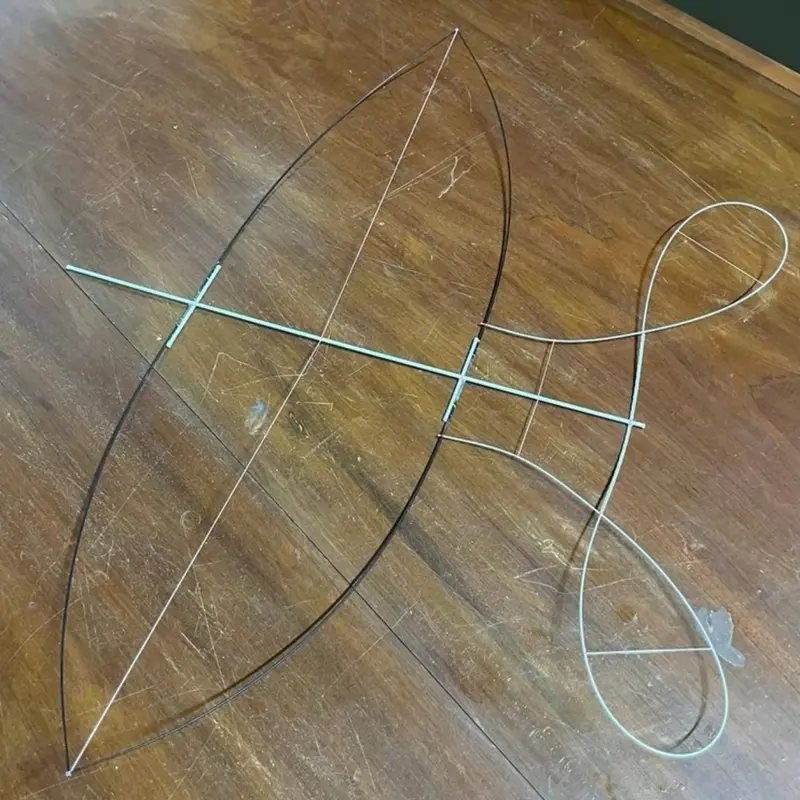 Combo làm diều mili 80cm bằng ngọn cần câu 3