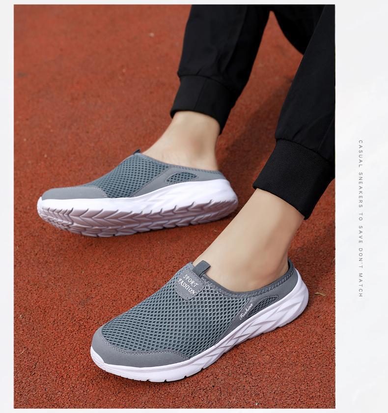 Product Introduction of Sneakers Casual Shoes for Men Breathable Summer Lightweight Comfortable Black Slip-On Driving Walking Shoes Tenis Masculino Boy Runner 48
