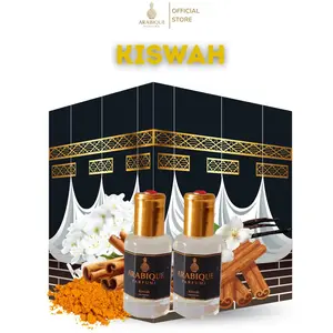 KISWAH Parfum Arabique Roll On 12 ML Wangi Khas Ka'bah Non Alkohol Aroma Elegan & Menenangkan Unisex Parfum Spray 30 ML