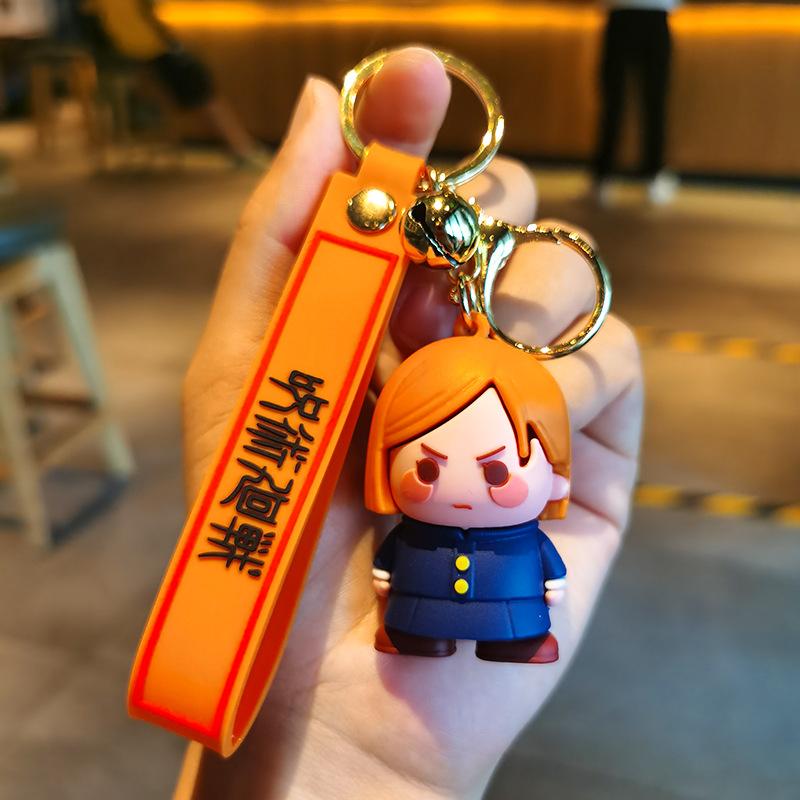 Dây Chuyền Chìa Khóa Silicon, Chủ Đề Jujutsu Kaisen, Mô Hình Satoru Gojo Và Geto Suguru, Móc Chìa Khóa, Móc Khóa Anime, Quà Tặng Cho Bạn Bè Women Nữ 3