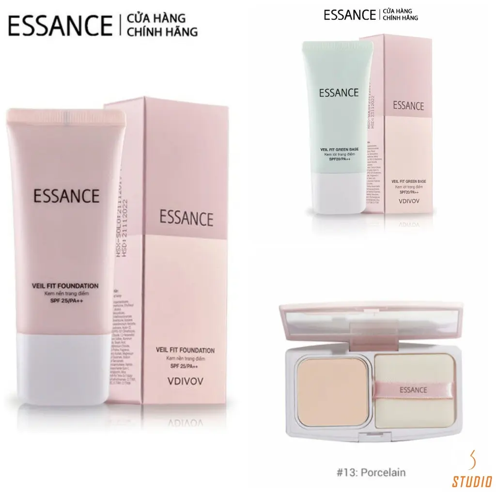 Phấn Nền và kem che khuyết điểm Essance 30ml Cosmetic Nữ Mỹ Phẩm Women