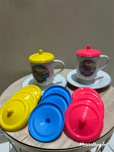 tutup gelas plastik isi 12pcs