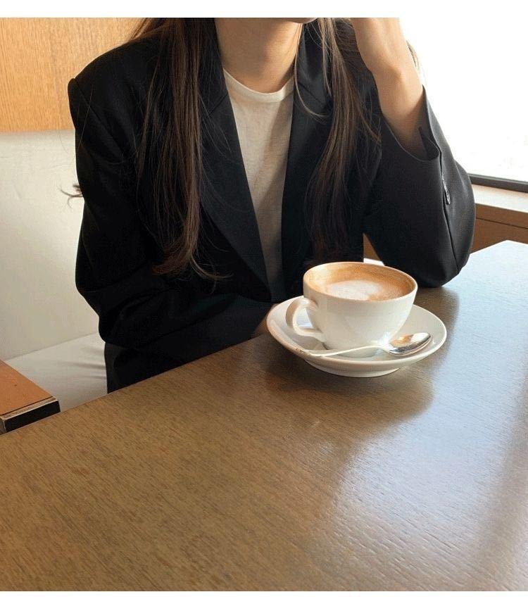 Product Introduction of 2025 Spring and Autumn Small Blazer Jacket for Women Casual Versatile British Style Gray Short Ins Suit Petite Top 8