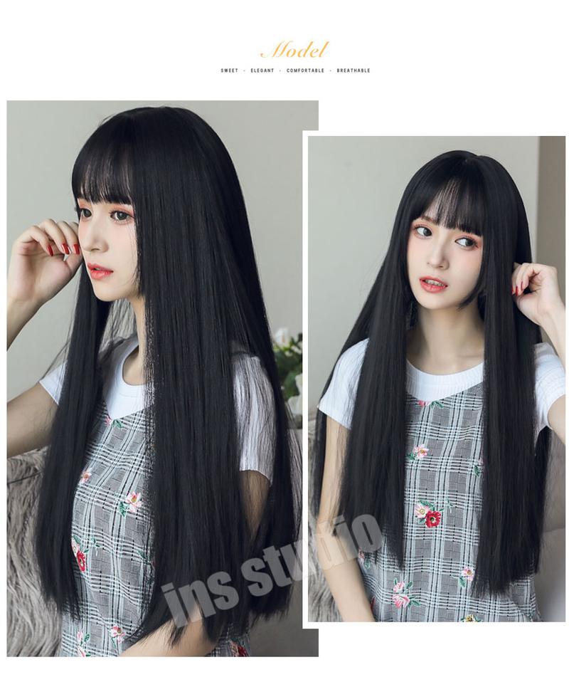 Product Introduction of 【ALLSKING】ฟรีตาข่ายคลุมผม วิกผมยาวสวยจรดปลาย ยาวถึงช่วงเอว Chocolate brown wig เหมือนธรรมชาติ วิกผมผู้หญิง ผมปลอม Wig หน้าม้าวิกผมยาวผู้หญิง วิกผมคอสเพลย 4