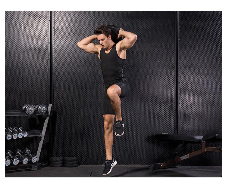 Product Introduction of Athletic Men'S Training Tight Tank  Basketball Fitness Running, Fast Drying Tank Clothes 4