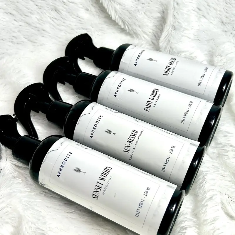 Linen Spray Antibacterial - Pengharum pakaian - Bed Spray - Fabric Spray - Pewangi Baju dan Ruangan - Room Air Freshener - Aphrodite cairan anti bakteri parfum kamar tanpa aerosol tanpa bilas 1