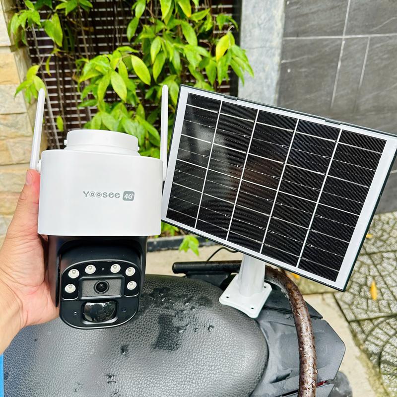  Camera YOOSEE 4G Năng Lượng Mặt Trời LP7 10M Kèm Tấm Pin Xoay 360 Độ- Đàm Thoại 2 Chiều- Báo Động 
