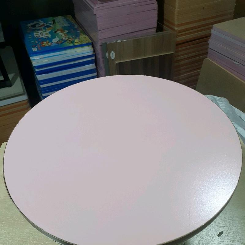 Bàn tròn vân gỗ mini R 40cm×C25cm(rẻ vô địch) 7