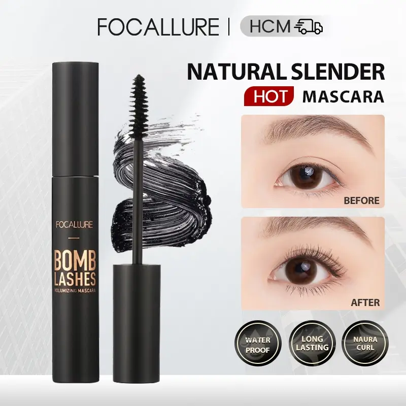 FOCALLURE Chuốt mi Mascara cong mi chống thấm nước 8G Cosmetic Nữ Mỹ Phẩm