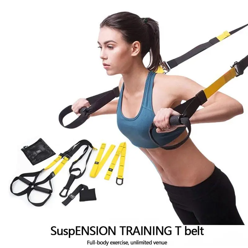 Suspension Training Belt, Multifunctional Suspension Trainer, Full Body Workout Equipment for Home, Travel and Outdoor