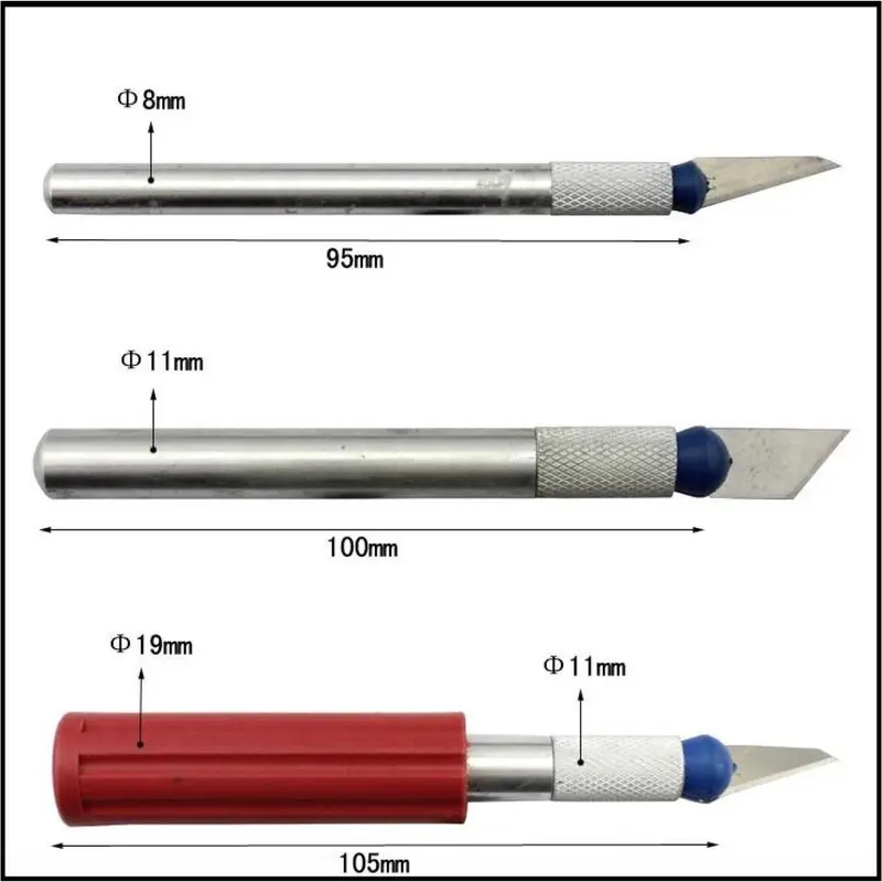 Set Pisau Ukir Seni 13 in 1 Crafting Knife 3 Handle - A-003 5