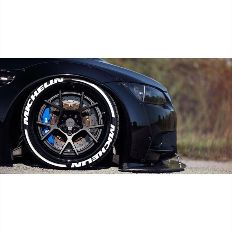 Product Introduction of 1 Set MICHELIN Tire Sticker 3D Letter Car Decoration Decal Universal Styling Sticker DIY Car Modication Accessories for 1 Wheel 23