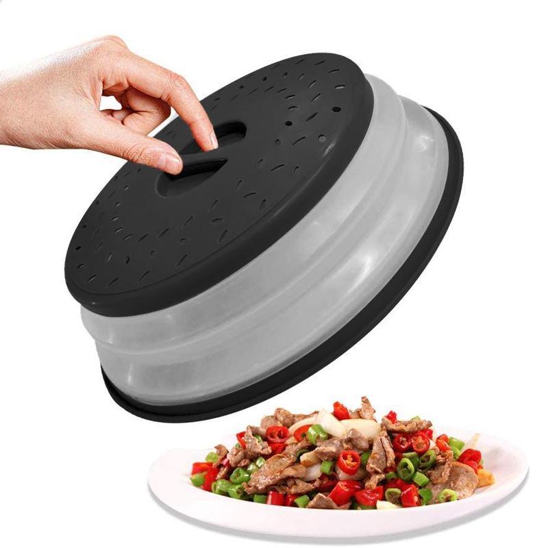 Foldable Microwave Splatter Cover, 2 Counts Round Microwave Splatter Guard with Steam Vent & Filter, Cookware Accessories for Home Kitchen, Kitchen Gadgets 6