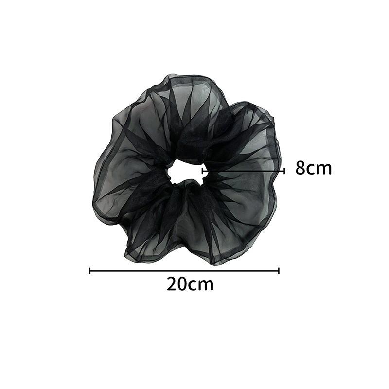 Product Introduction of Dây Buộc Tóc Cỡ Lớn, Thời Trang Ngọt Ngào Và Thanh Lịch, Phong Cách Cổ Điển Scrunchies Voan Nhăn, Dành Cho Phụ Nữ Và Trẻ Em Gái, Phụ Kiện Tóc, Hàng Mới Về Năm 2024 17