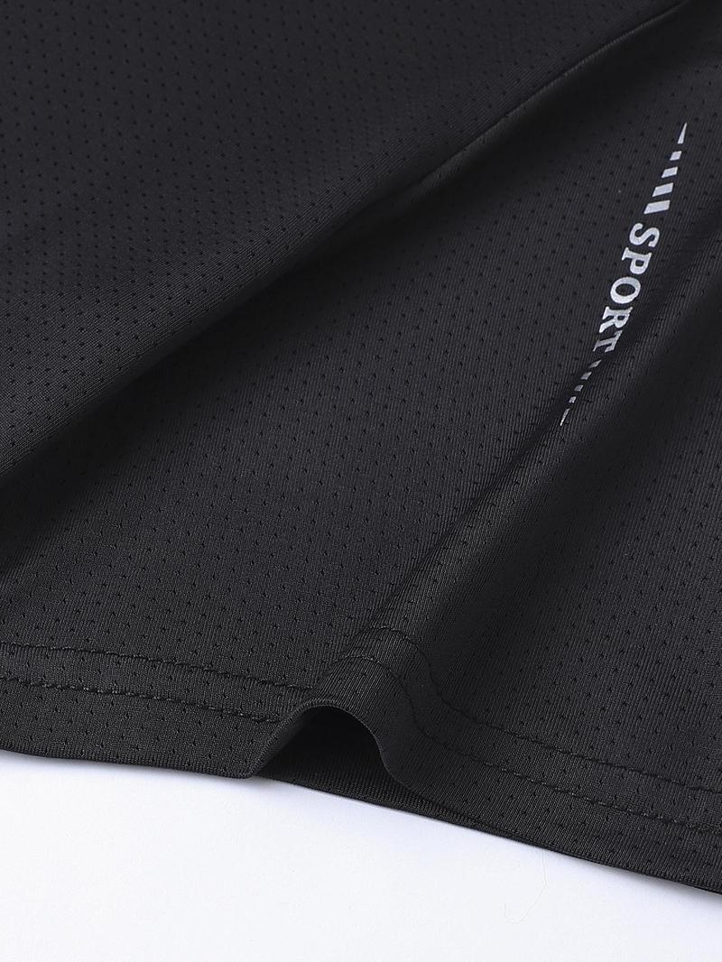 Product Introduction of Men's Short Sleeve Tee, Quick Drying Breathable T-shirt, Casual Sporty Top for Gym Workout Running, Men's Clothing for Summer 4