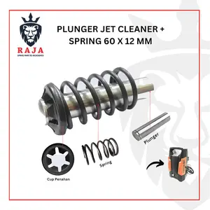 Plunger Jet Cleaner Set Spring dan Piston Plunger Mesin Cuci AC / Pressure Washer 60 x 12 MM