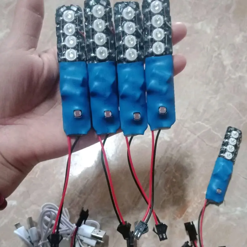 Đèn diều, đèn cảm biến 4 bóng nháy nhiều màu 5